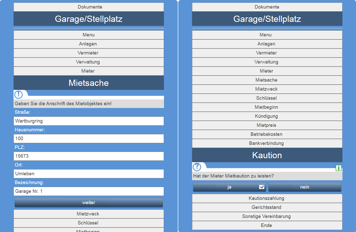 screenshots garagen-mietvertrag